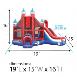 dimsgraphic combo xco dlxcas rwbm 1718132896 Red, White and Blue Marble Deluxe Inflatable Castle Bounce H